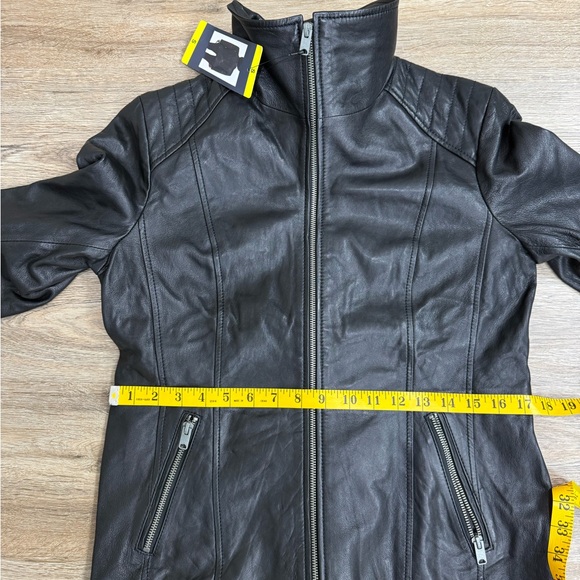 New Marc New York Andrew Marc Black Leather Jacket Size S NWT - Picture 10 of 11